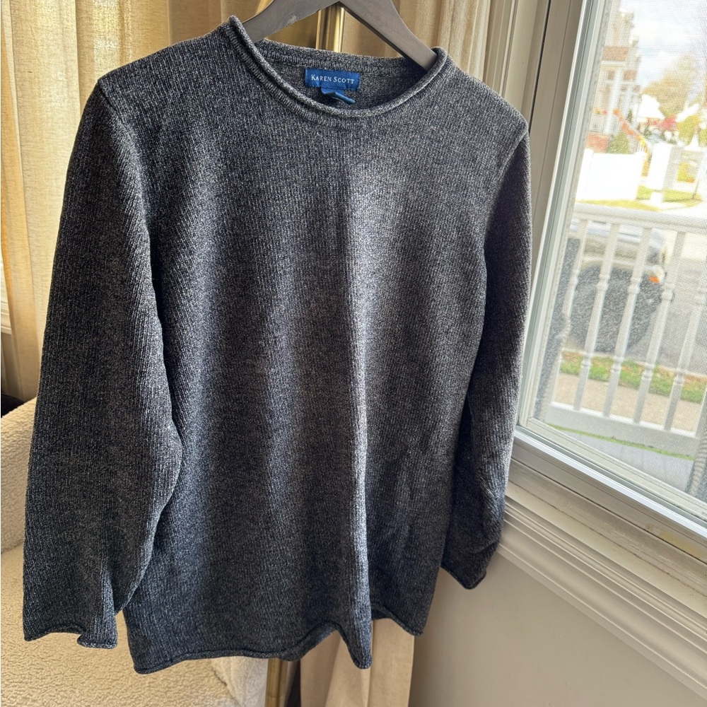 Karen Scott Men's Gray Sweater | Large - Picture 2 of 6